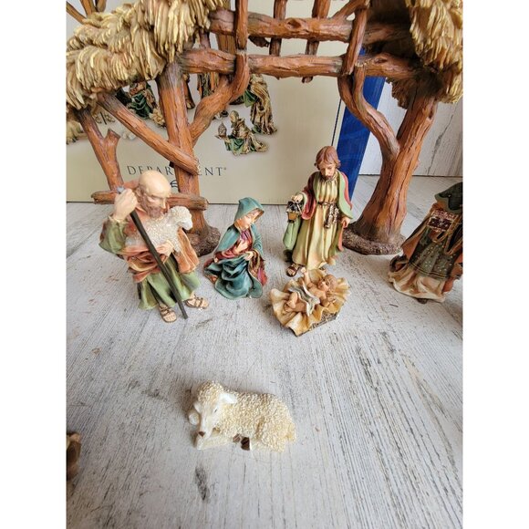 Dept 56 holy night nativity scene Xmas figure collectible decor set - Picture 3 of 14